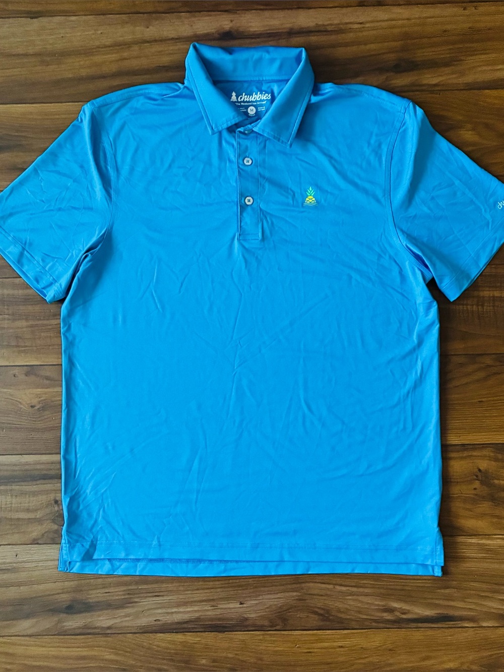 Chubbies Range Finder Performance Men’s Short Sleeve Golf Polo Shirt Size M